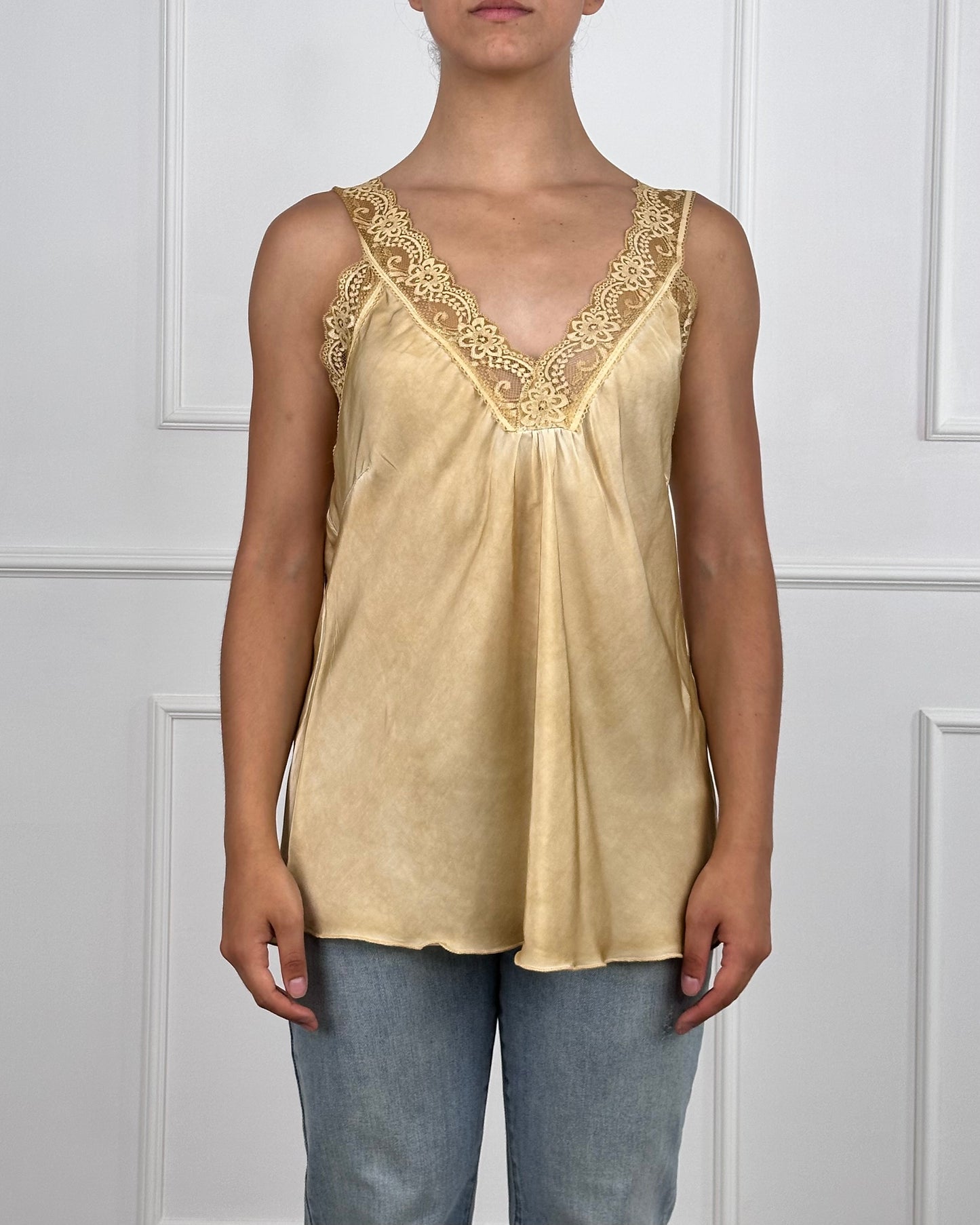 213361 - TOP IN VISCOSA SPALLINA IN PIZZO