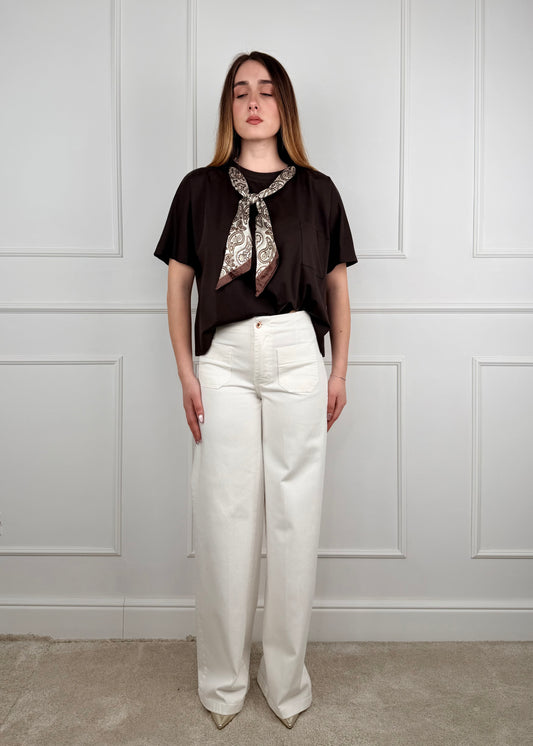 CJ12721 - TENSIONE IN PANTALONE TASCHE SUL DAVANTI