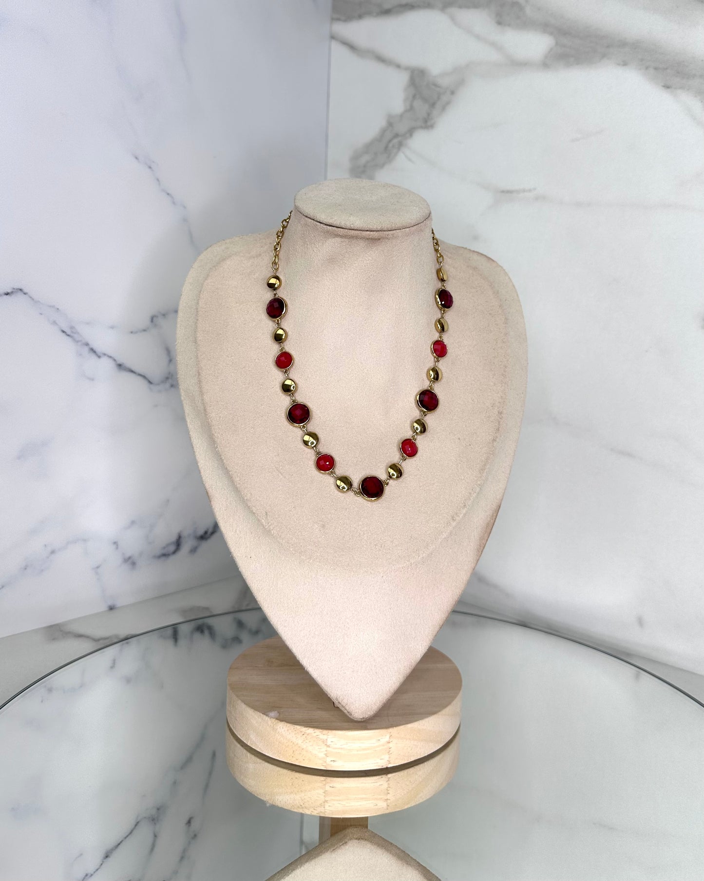 CLN28 COLLANA SFERA PIATTA