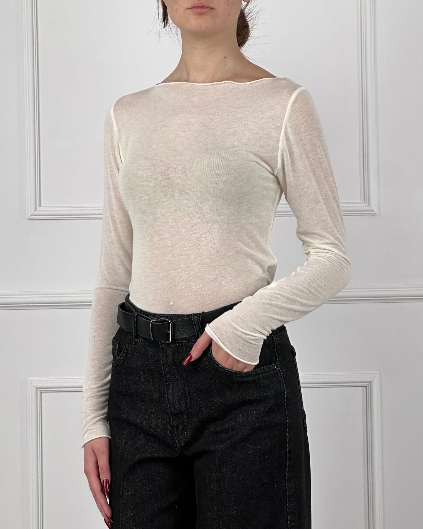 TENSIONE IN MAGLIA MISTO CASHMERE 100AI24