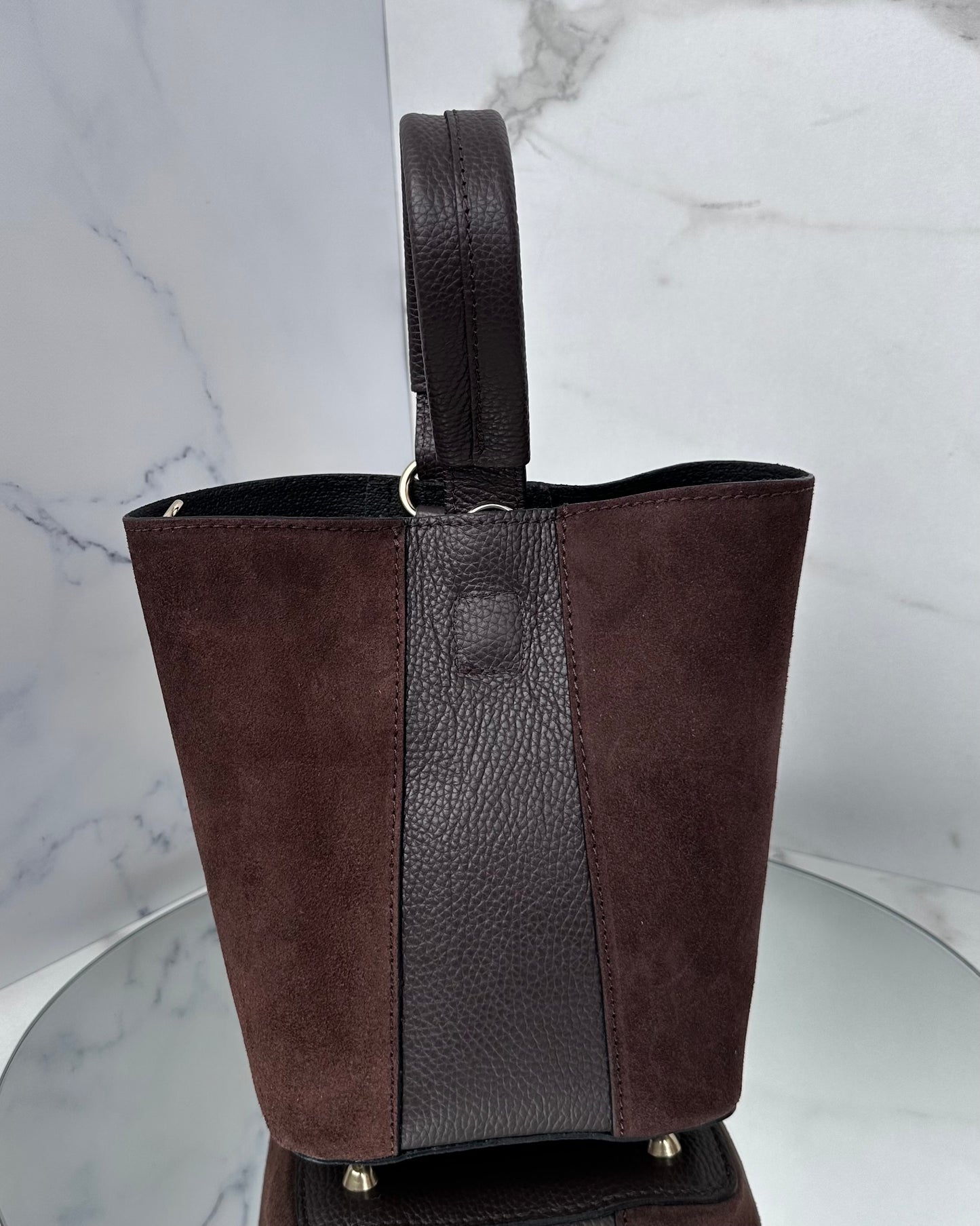 BRS47 - BORSA SECCHIELLO VERA PELLE