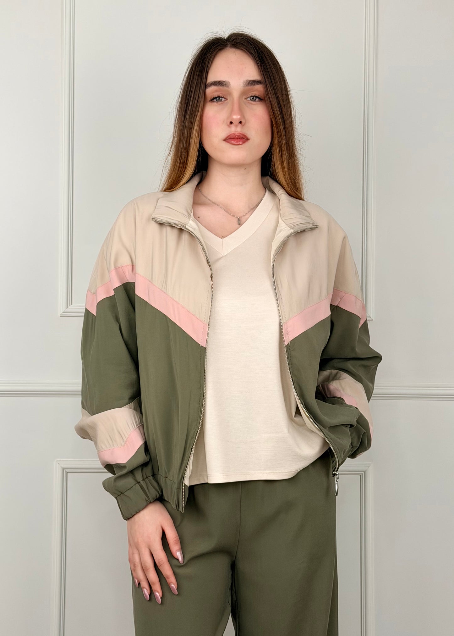 26B4568 - TENSIONE IN BOMBER IN CUPRO DI VISCOSA BIC