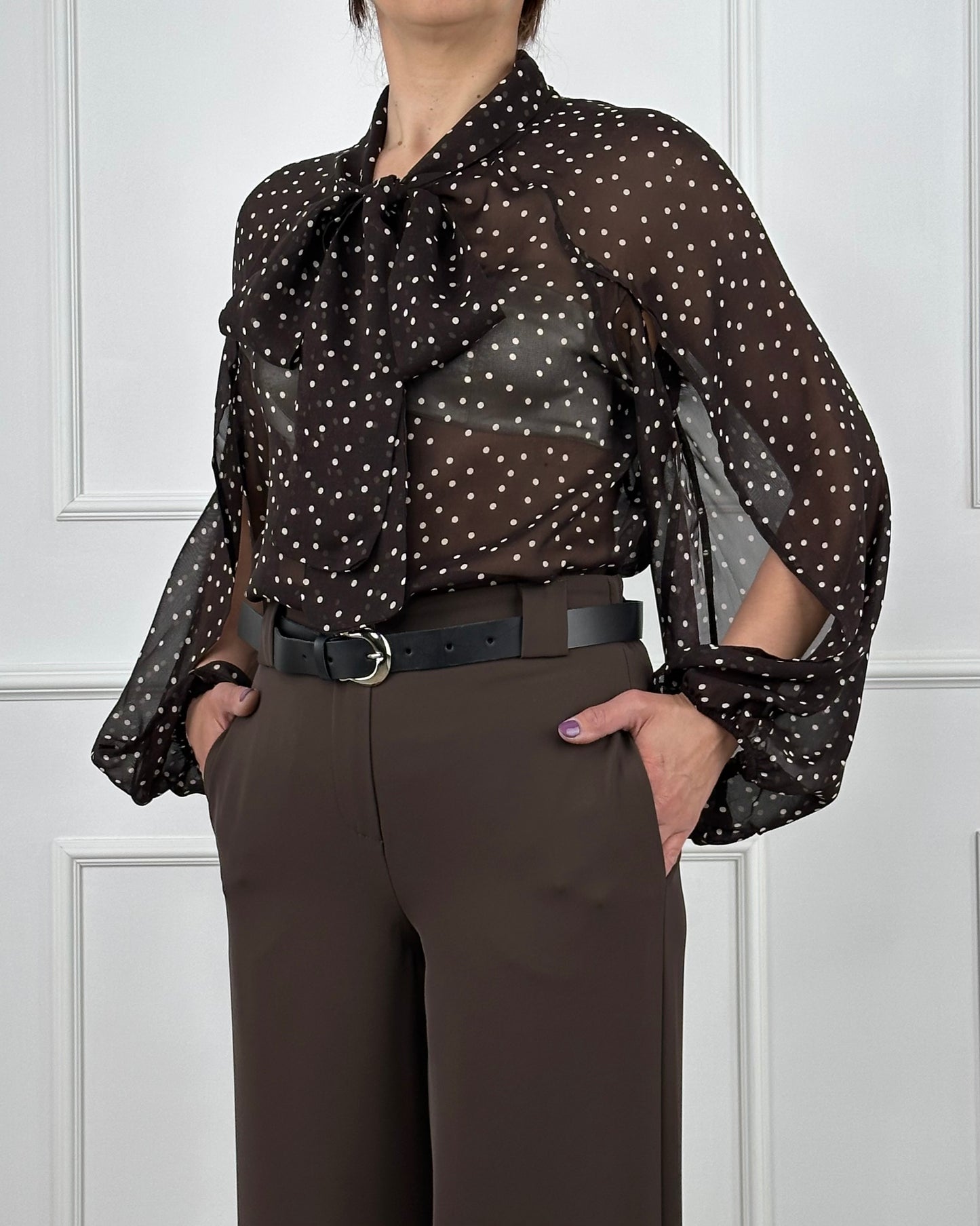 36557 - 36557 TENSIONE IN BLUSA A POIS