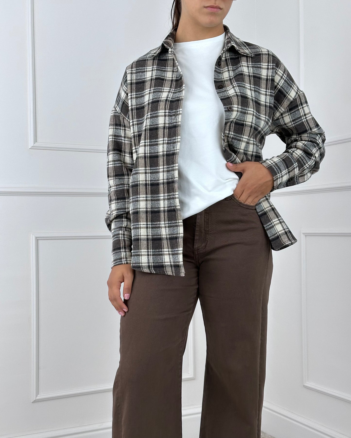 C28516 - CAMICIA IN FLANELLA CHECK