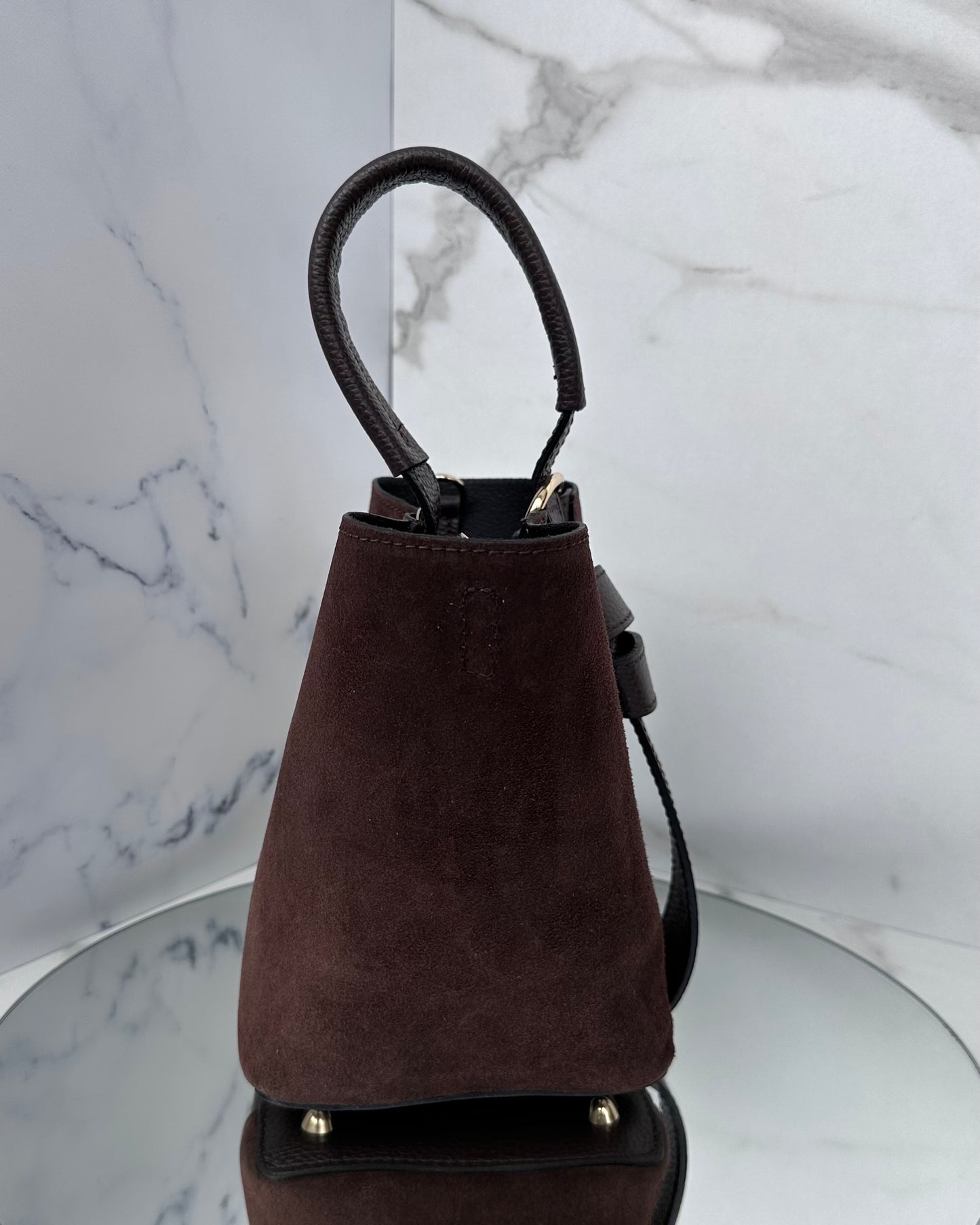 BRS47 - BORSA SECCHIELLO VERA PELLE