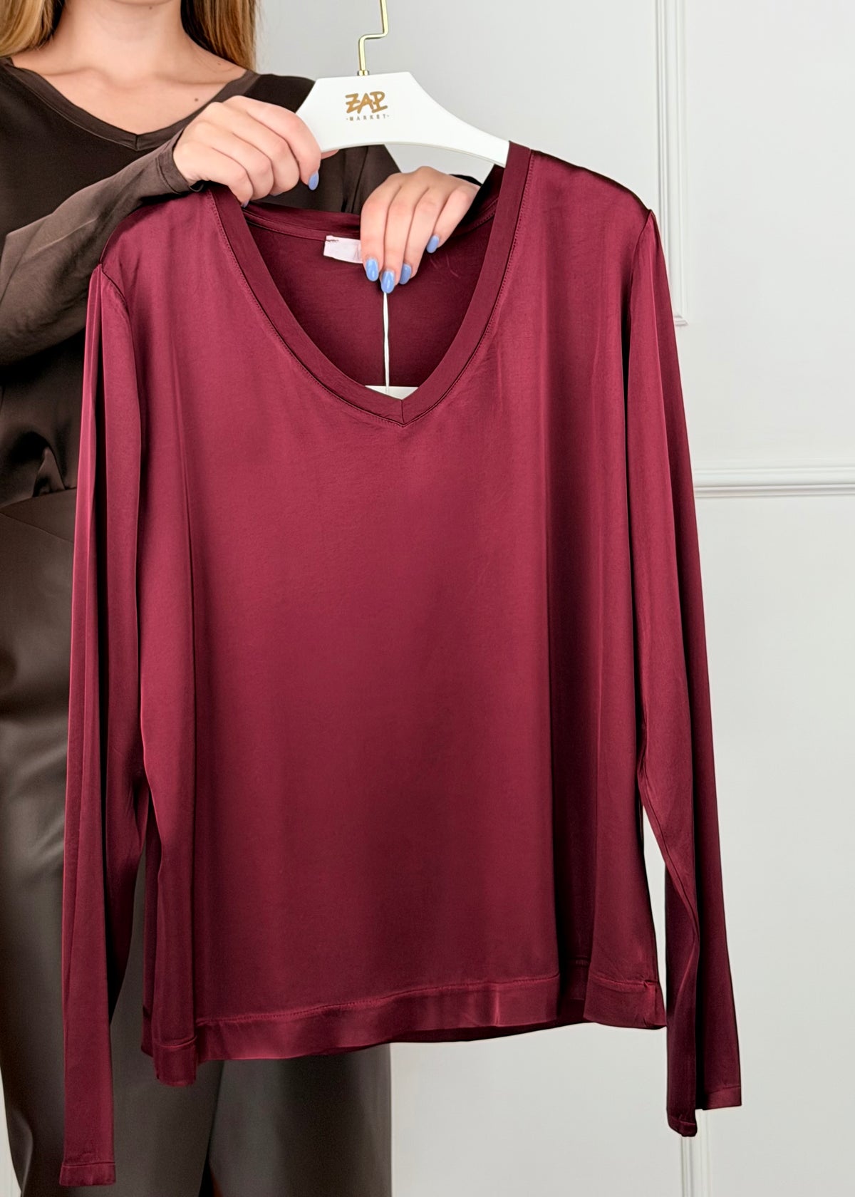 26120 - MAGLIA IN VISCOSA MANICA LUNGA