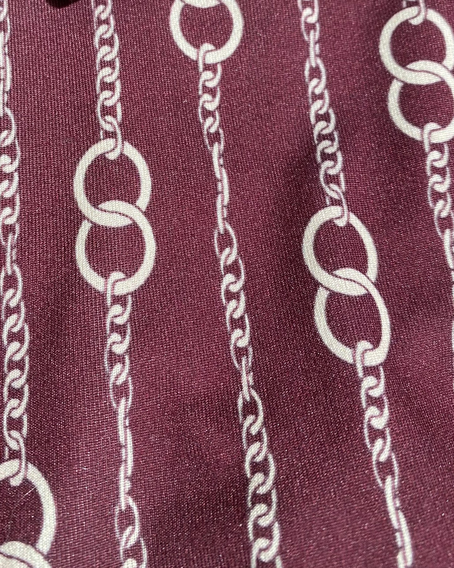 AC26611 CAMICIA MOTIVO CATENA IN JERSEY DI VISCOSA