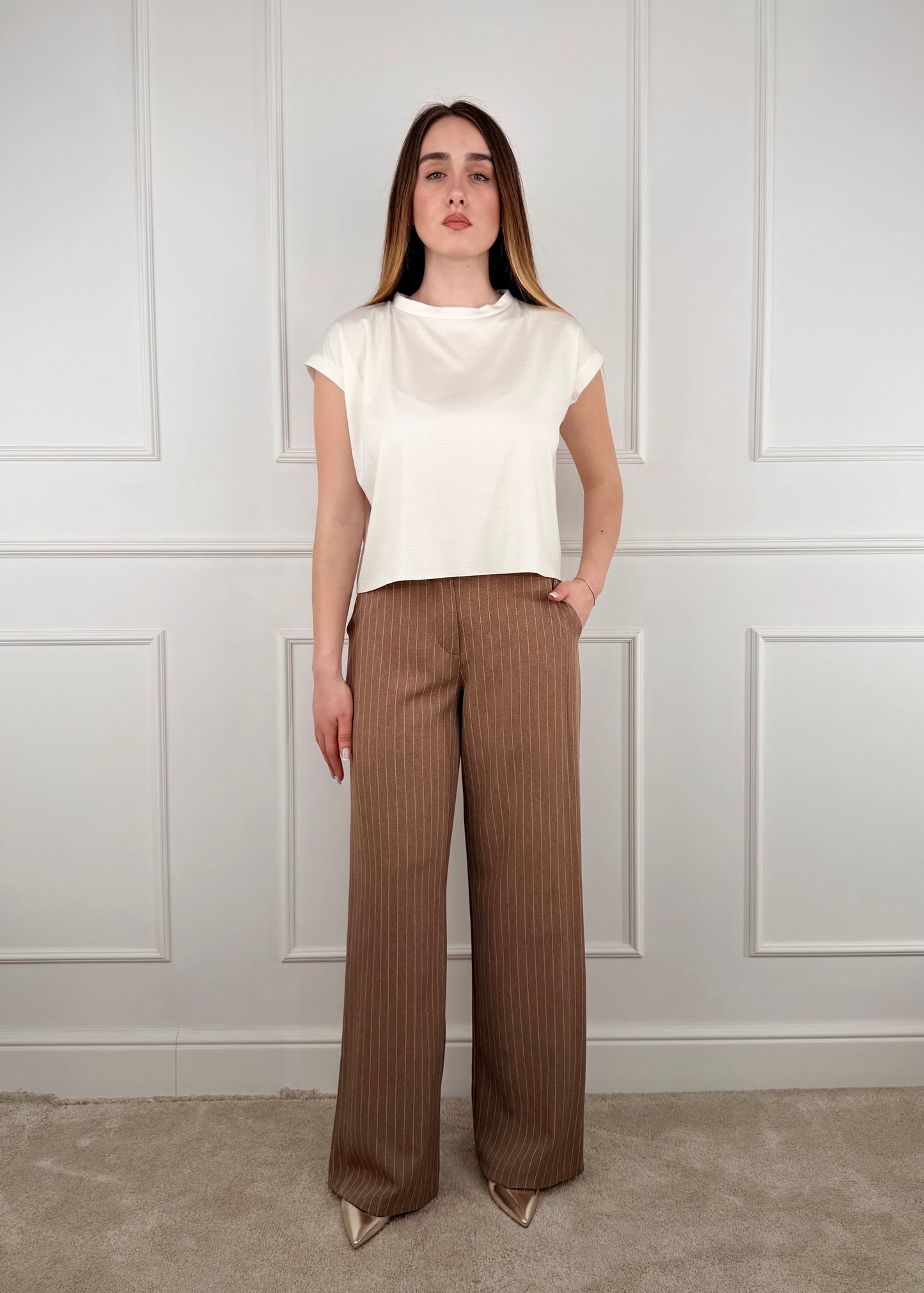 NC8159 - MY-D PANTALONE PALAZZO GESSATO