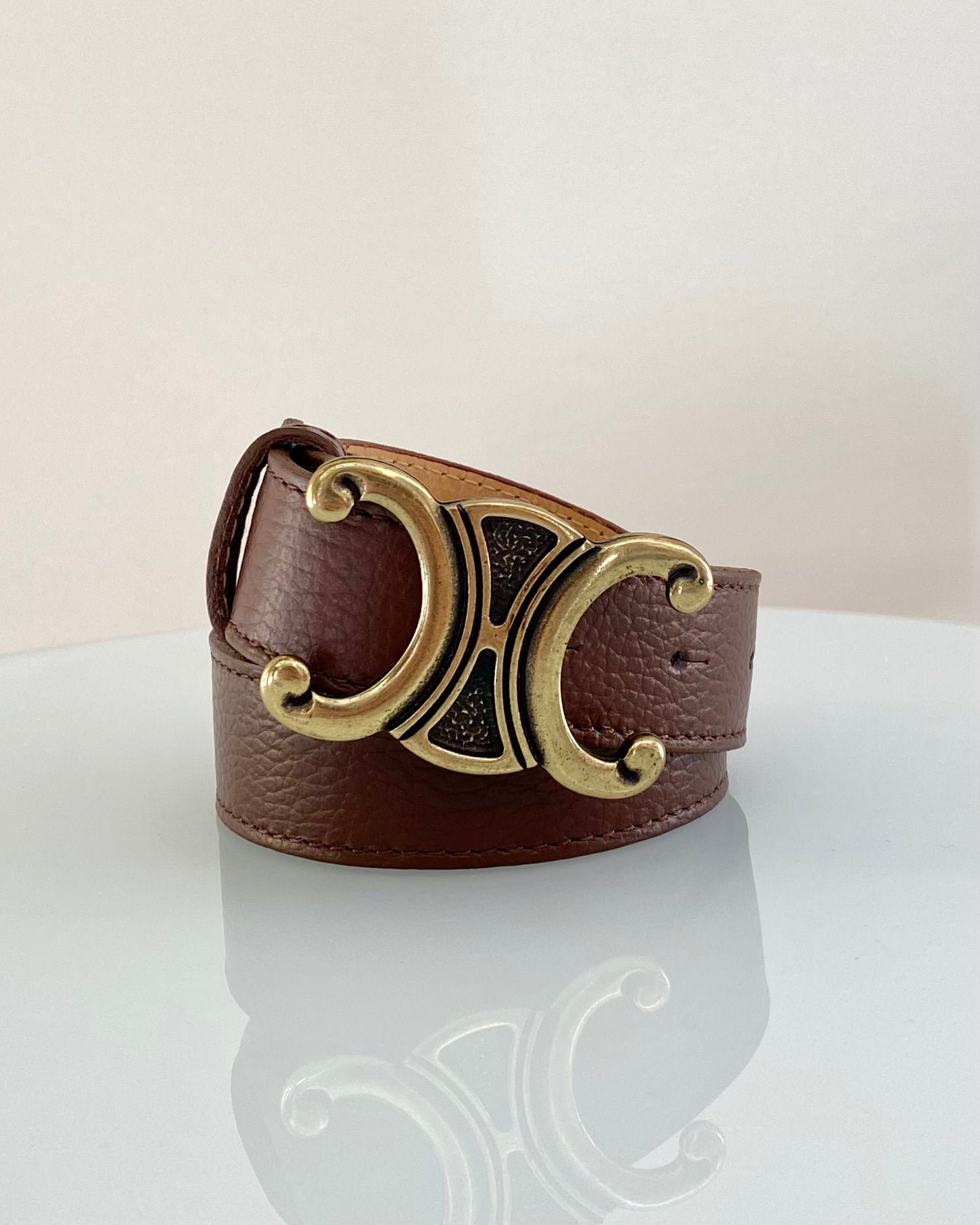 CNT 29 CINTURA VERA PELLE DOUBLE C