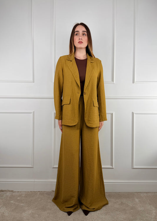 26300 - COMPLETO GIACCA E PANTALONE MISTO LINO