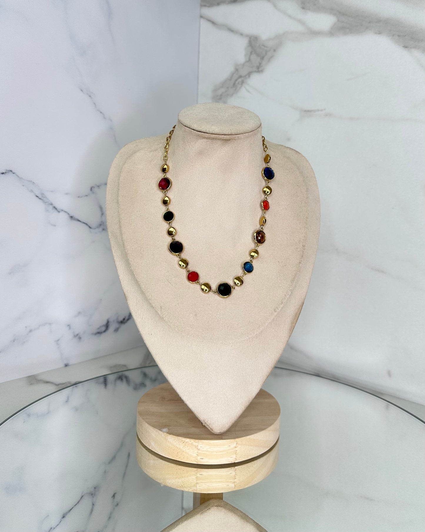 CLN28 COLLANA SFERA PIATTA