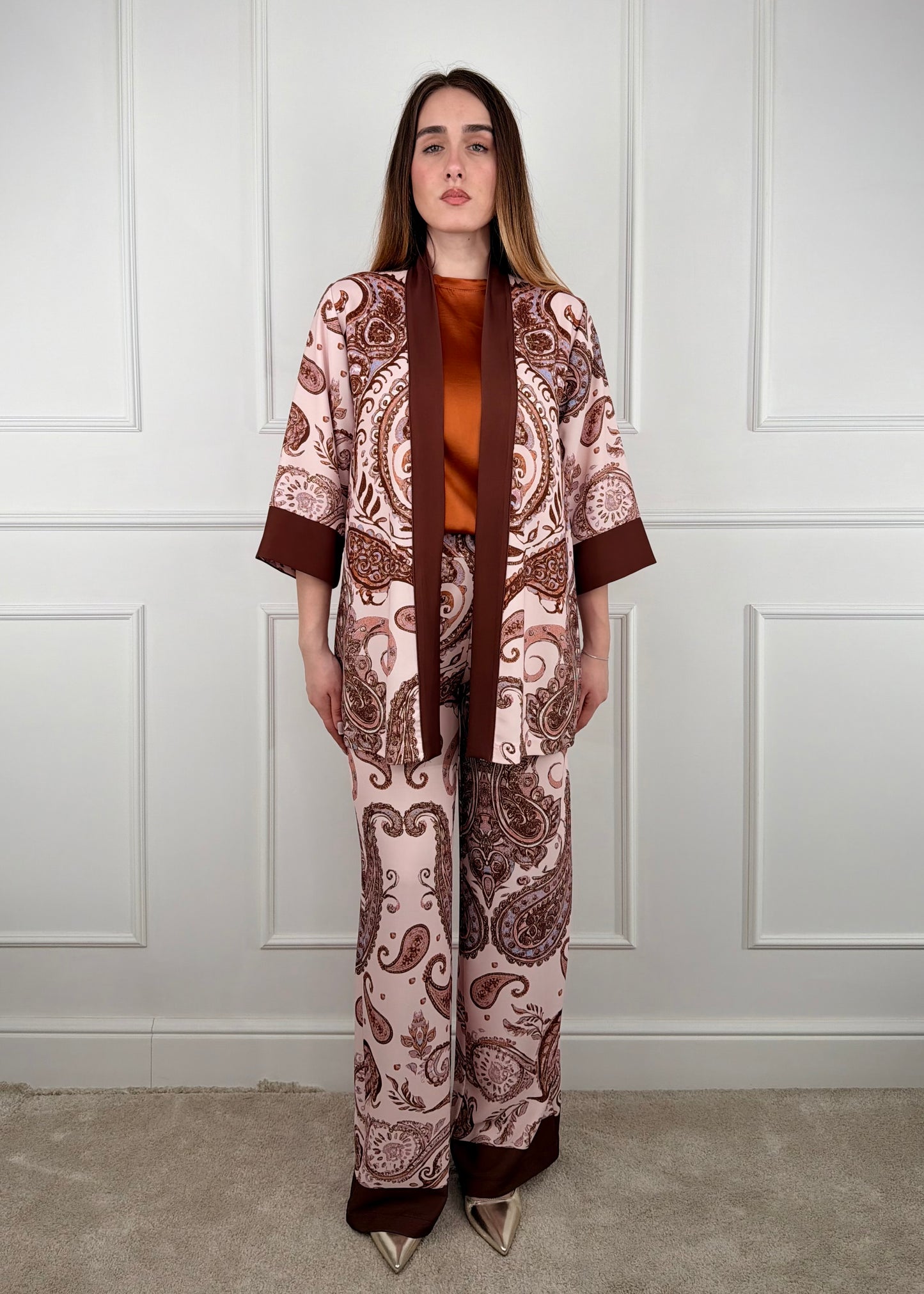 B32567 - BREND PANTALONE PALAZZO FANTASIA PAISLEY