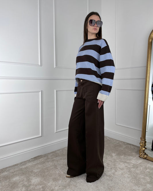 CJ12707 - TENSIONE IN PANTALONE PALAZZO TASCHINI