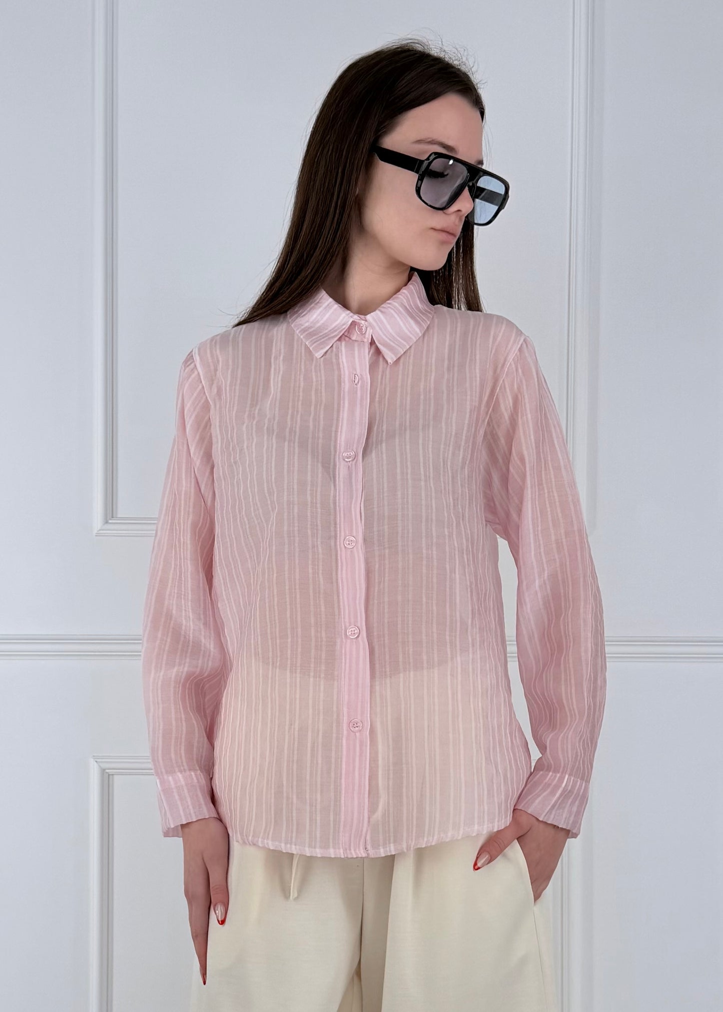 26047 - CAMICIA FANTASIA RIGHE