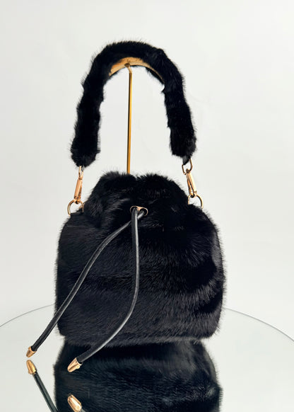 BRS89873 - BRS89873 BORSA SECCHIELLO IN PELLICCIA SINTETICA