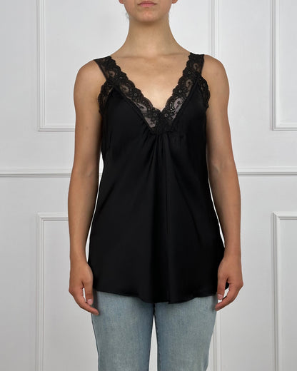 213361 - TOP IN VISCOSA SPALLINA IN PIZZO
