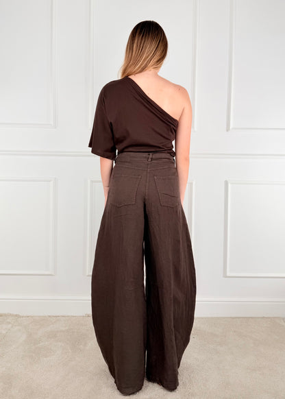 S26PE64 - TENSIONE IN PANTALONE LOUVRE PURO LINO