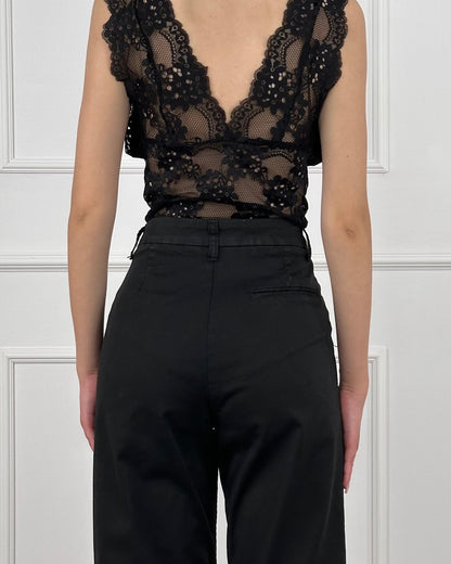 80803FH - PANTALONE A GAMBA DRITTA CROPPED