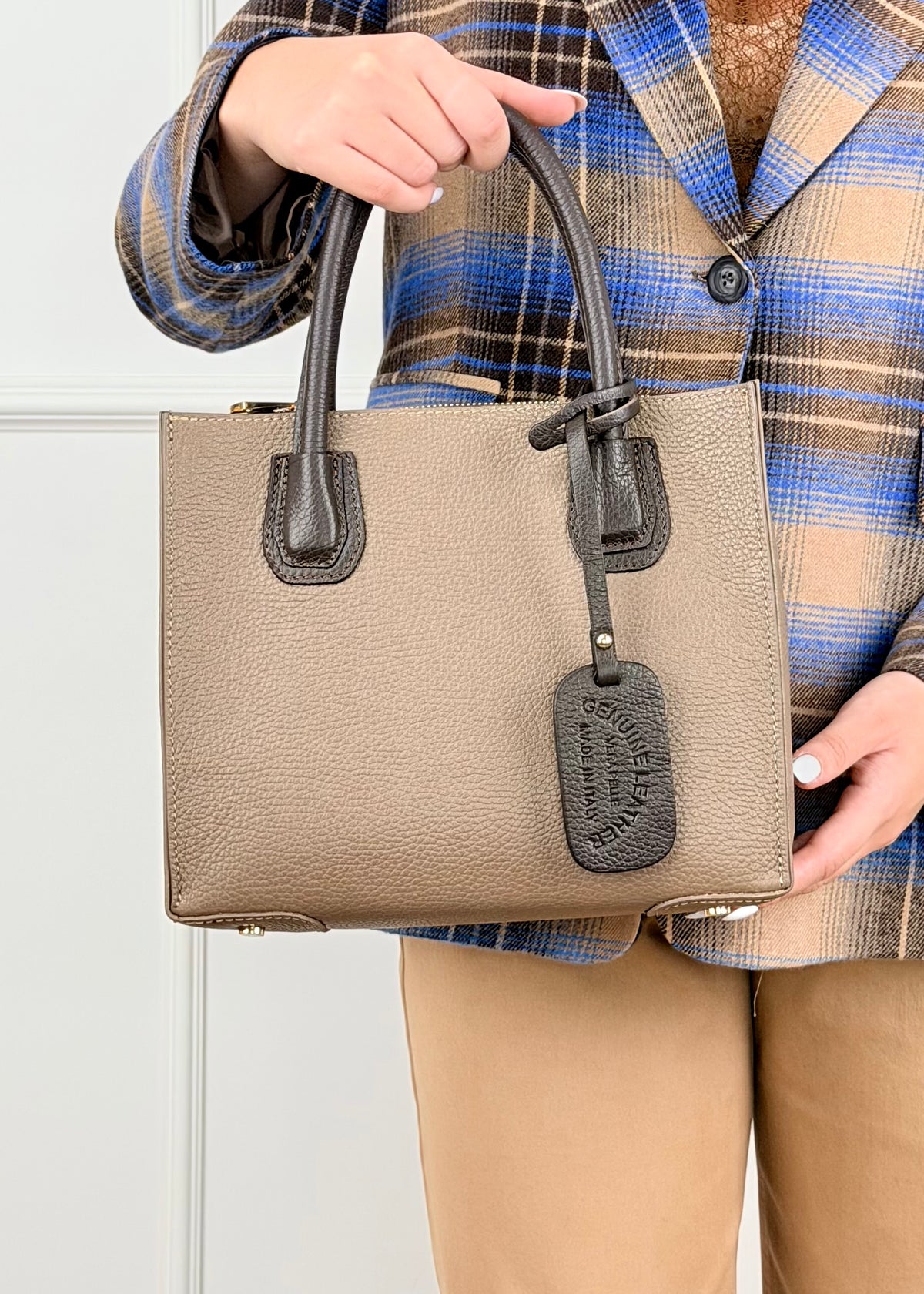BRS • BORSA CARRIE VERA PELLE