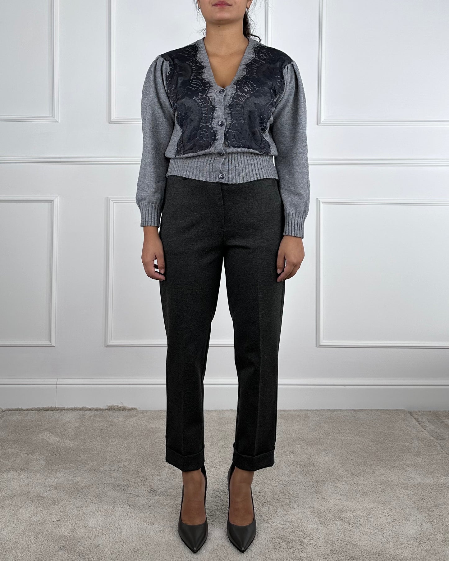 AI66759 - CARDIGAN CON PIZZO