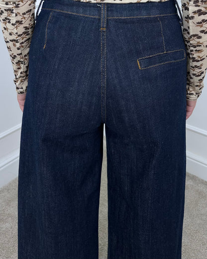 2482 - DENIM PALAZZO CROPPED