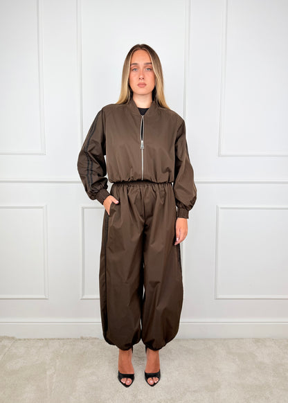 27225 - PANTALONE TESSUTO TECNICO BANDE NERE