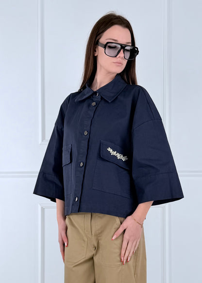 ZC226 GIACCA CON APPLICAZIONI