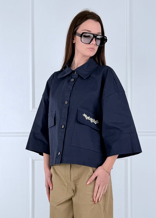 ZC226 GIACCA CON APPLICAZIONI