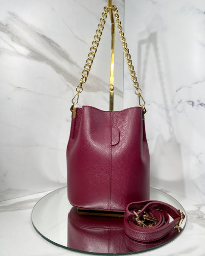 BRS488 - BRS488 BORSA SECCHIELLO VERA PELLE