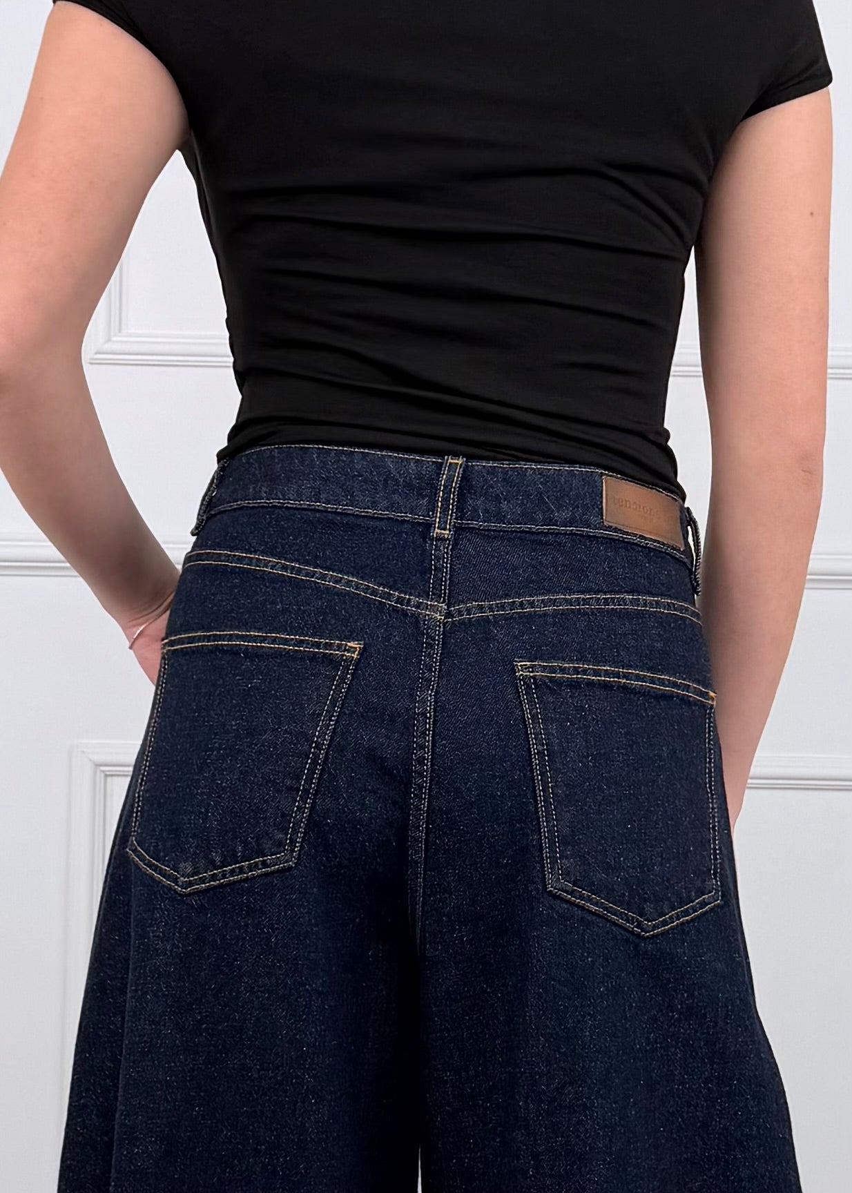 P314J110W000 - TENSIONE IN DENIM LOUVRE LAVAGGIO SCURO