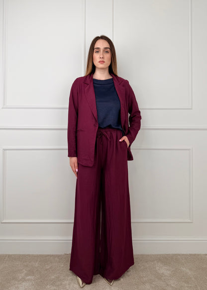 26300 - COMPLETO GIACCA E PANTALONE MISTO LINO