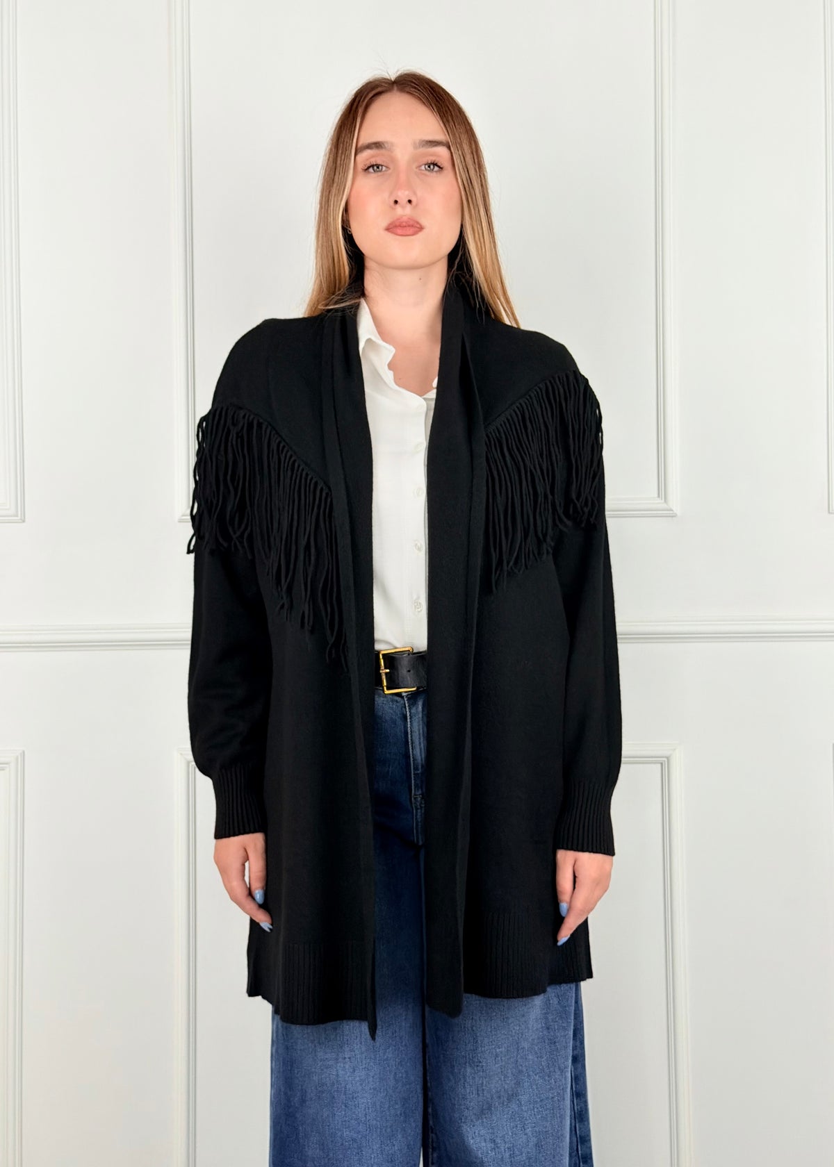 Q367373 - CARDIGAN CON FRANGE