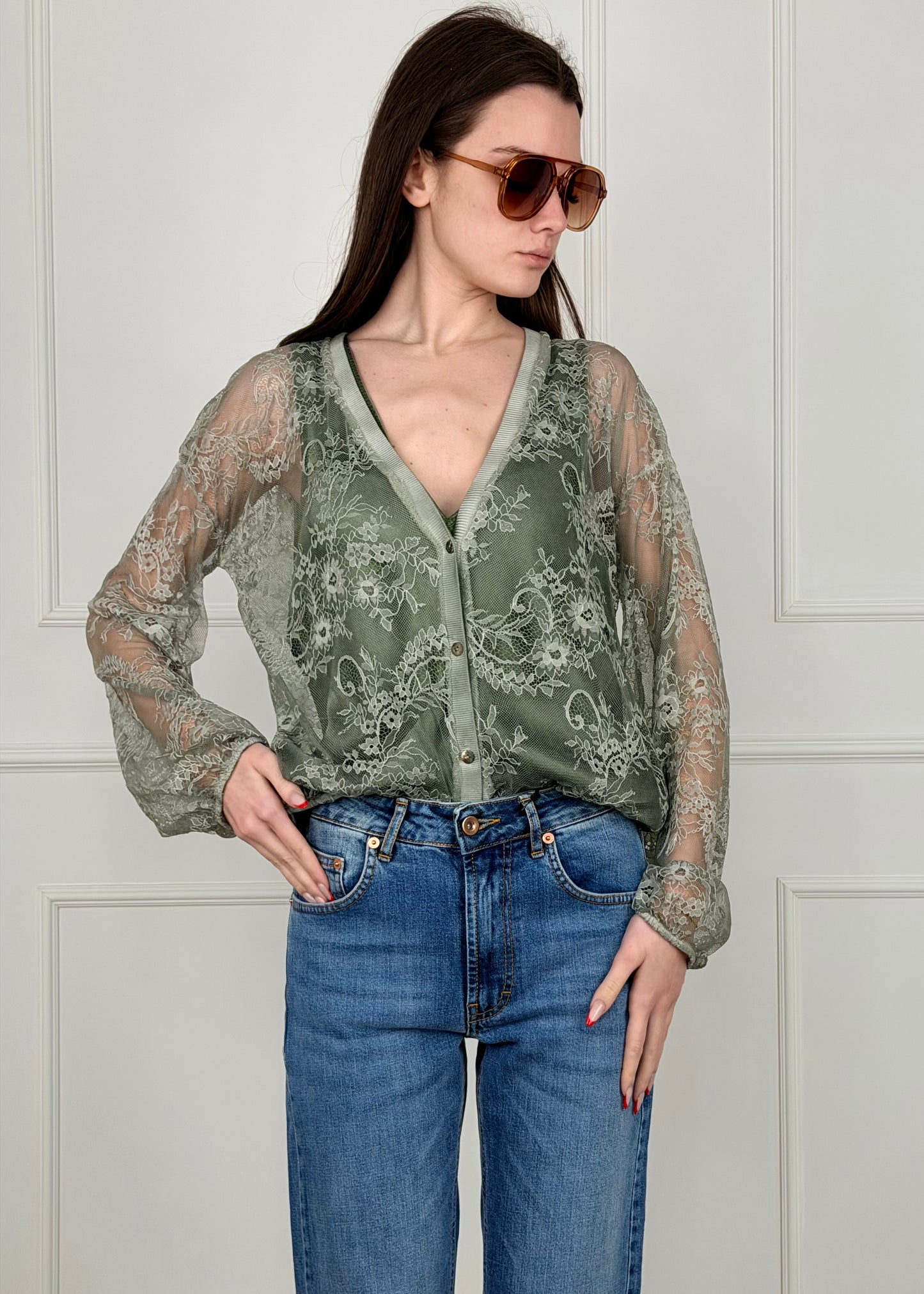 81549 - CARDIGAN IN MORBIDO PIZZO