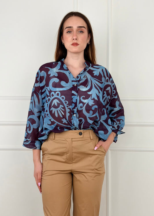 SP26222 - CAMICIA COTONE E SETA