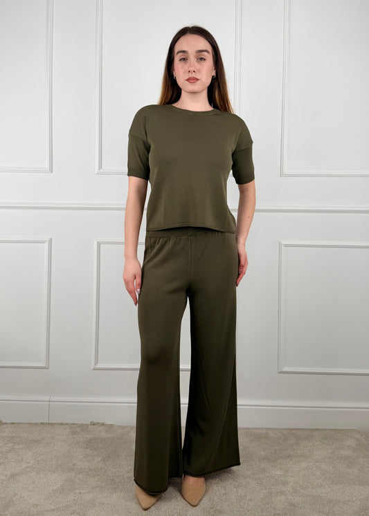 I92618 - BREND PANTALONE PALAZZO IN FILO DI VISCOSA