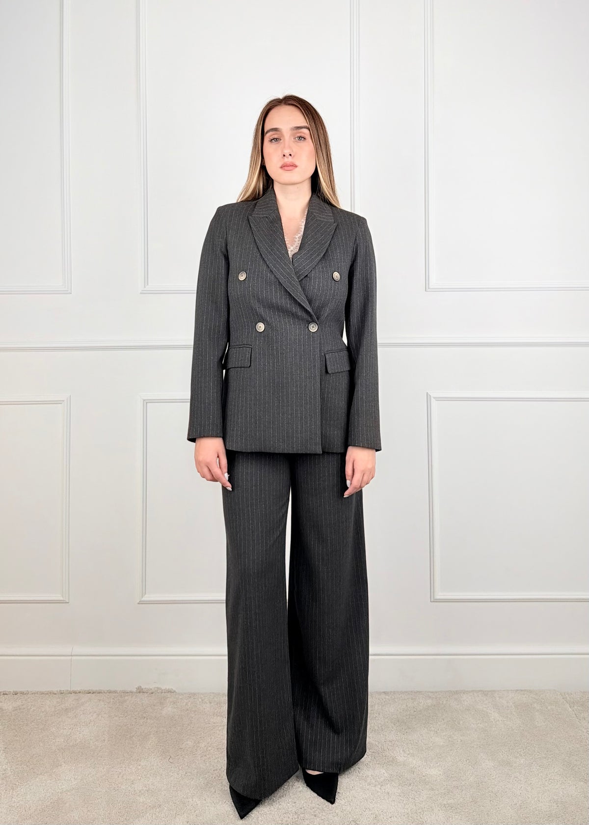 FDBY21885 - MY-D PANTALONE GAMBA DRITTA GESSATO