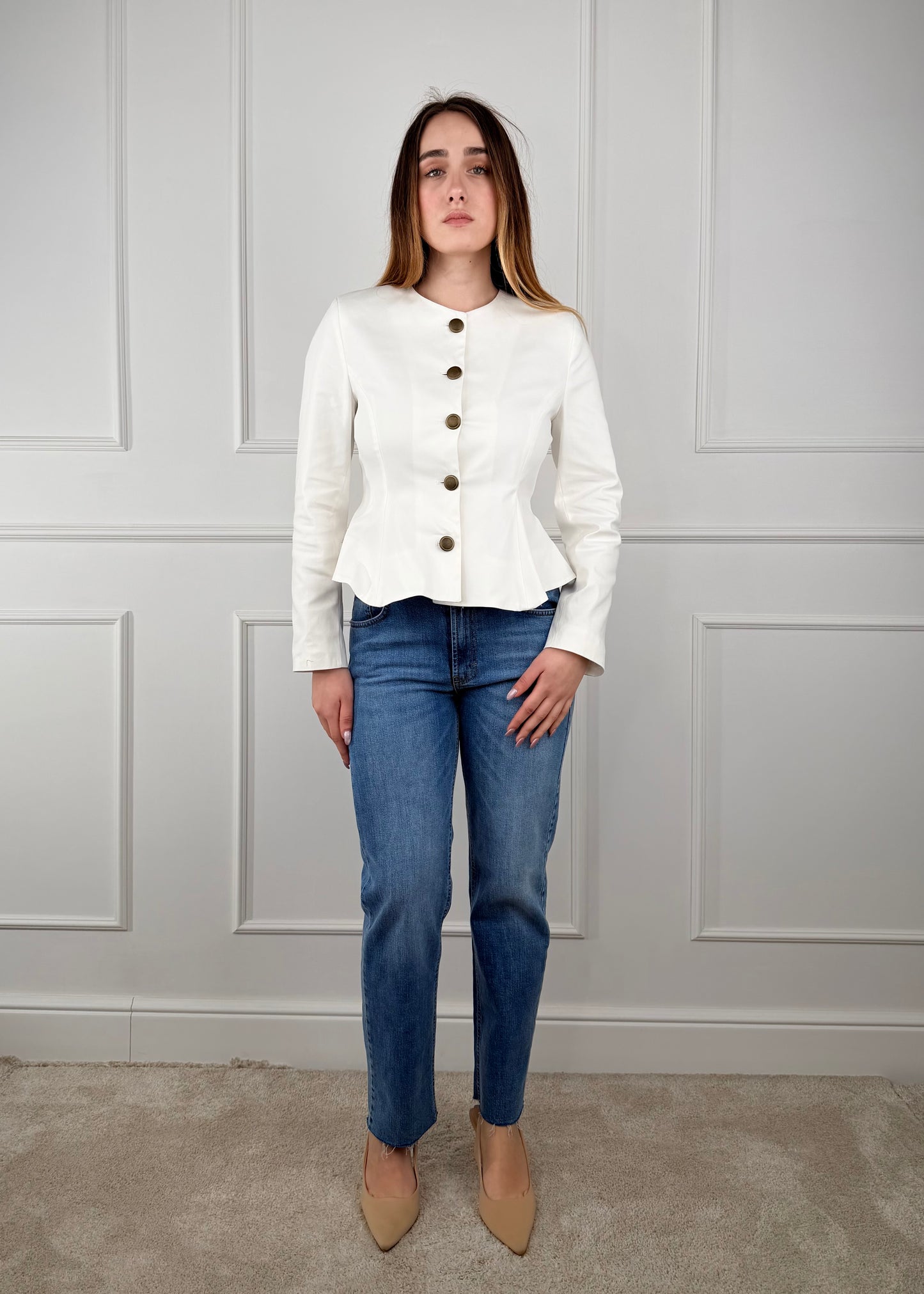 26B4366 - TENSIONE IN GIACCA IN COTONE SFIANCATA