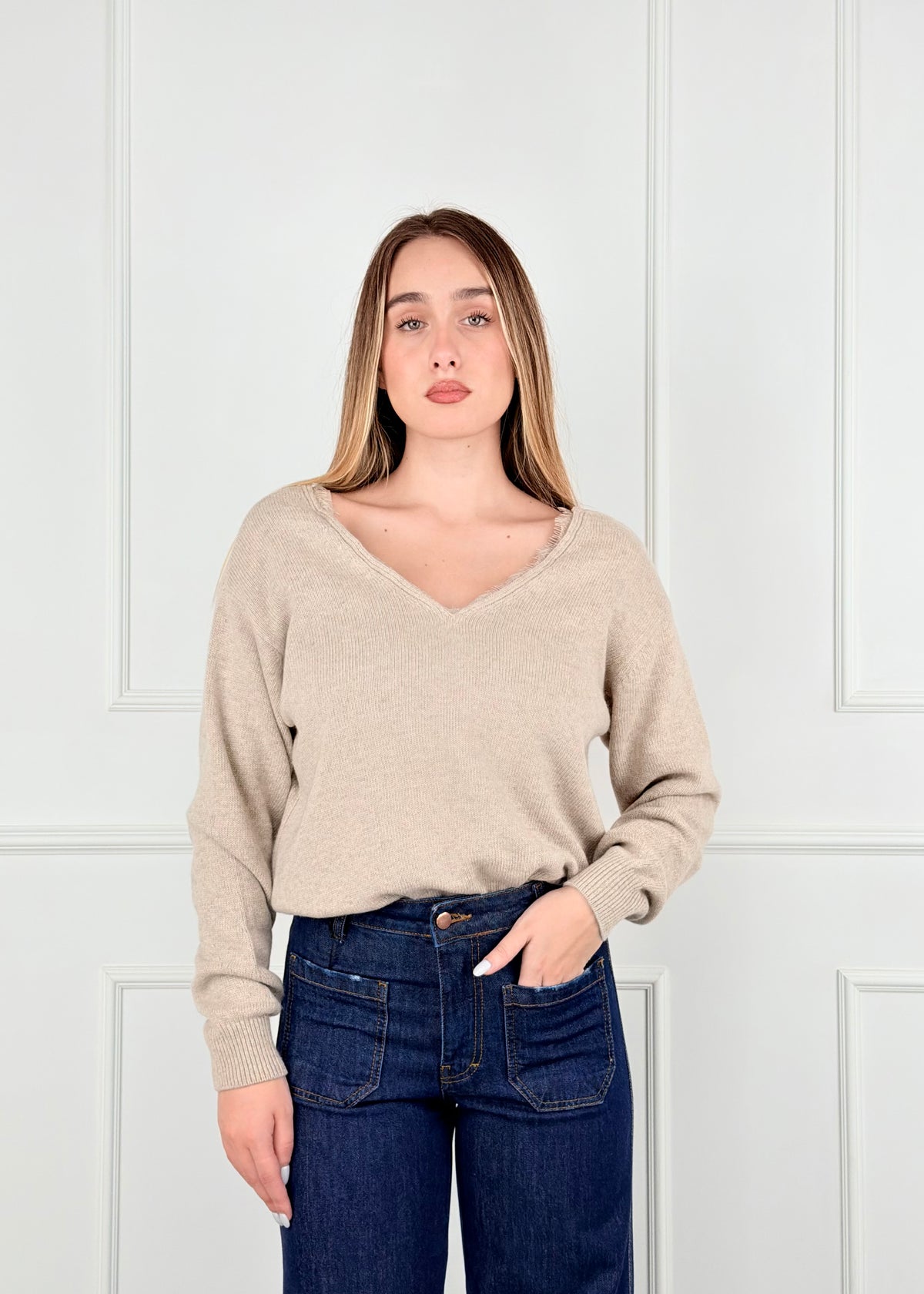 D82664 TENSIONE IN MAGLIA CON PIZZO