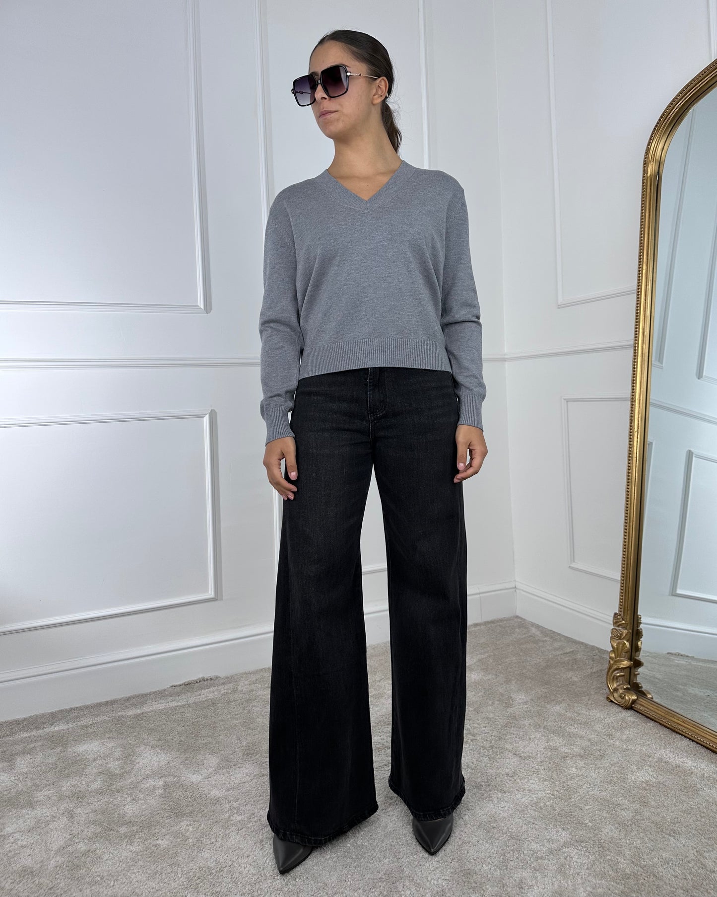 3D9240 - DENIM PALAZZO