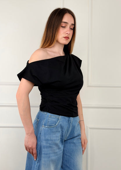 PE260227 - TENSIONE IN T-SHIRT ASIMMETRICA