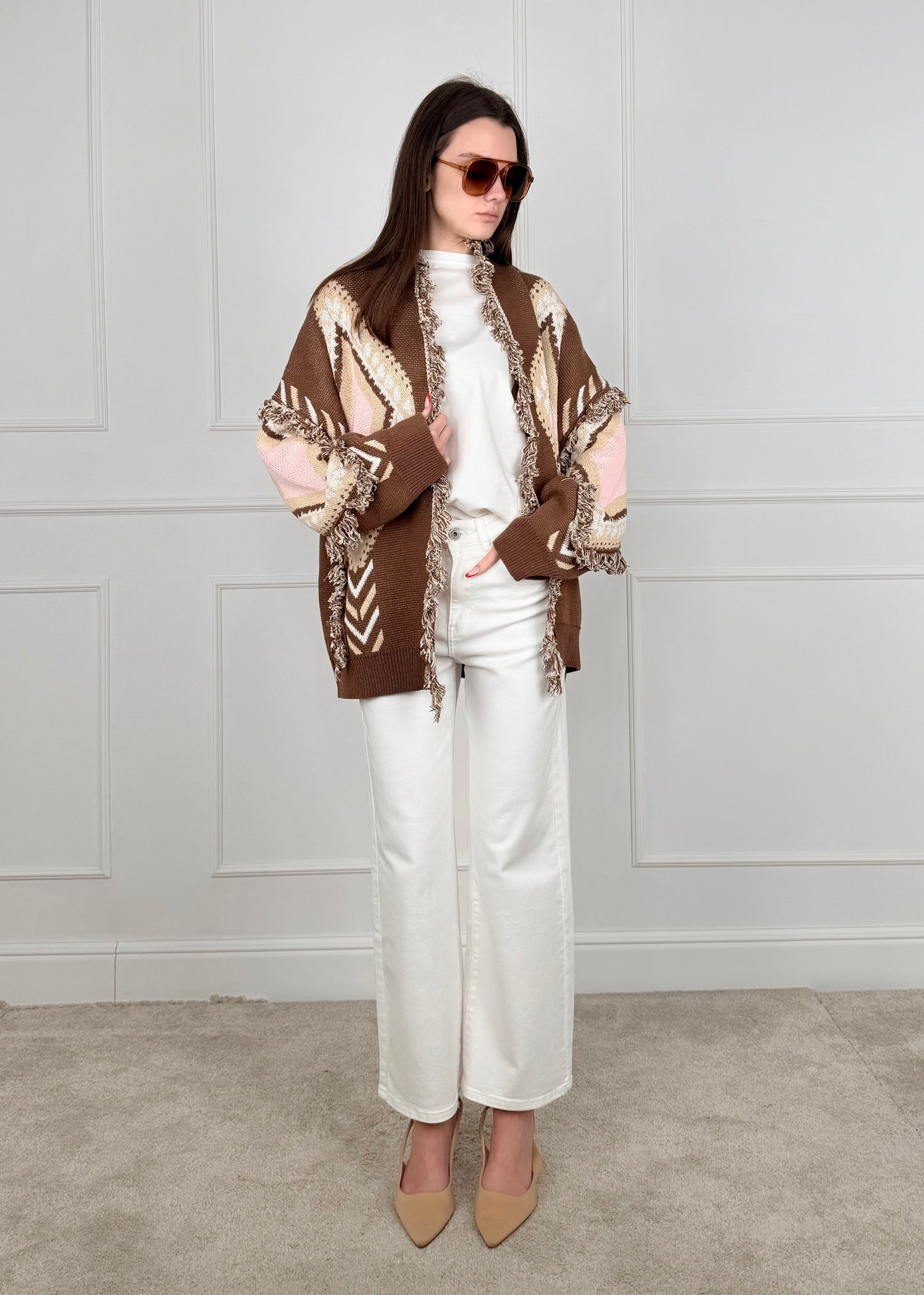 P6HMG17A414 - TENSIONE IN CARDIGAN ROMBI