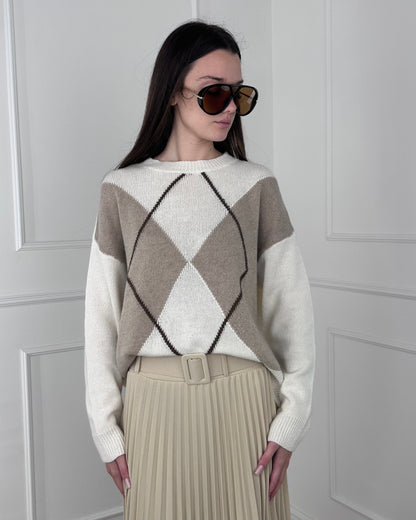 U206665 - BREND MAGLIA CON ROMBI