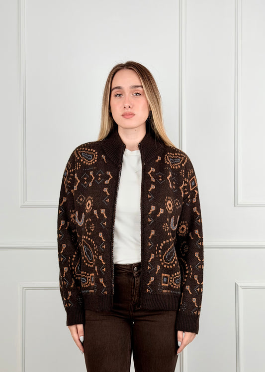 YM66267 - MY-D GIACCA CARDIGAN PAISLEY