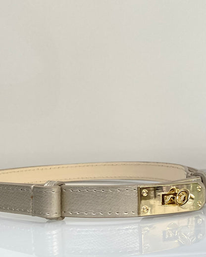 CNT22 CINTURA VERA PELLE REGOLABILE