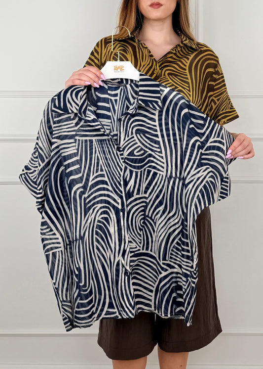 L1135 - CAMICIA IN MUSSOLA DI COTONE