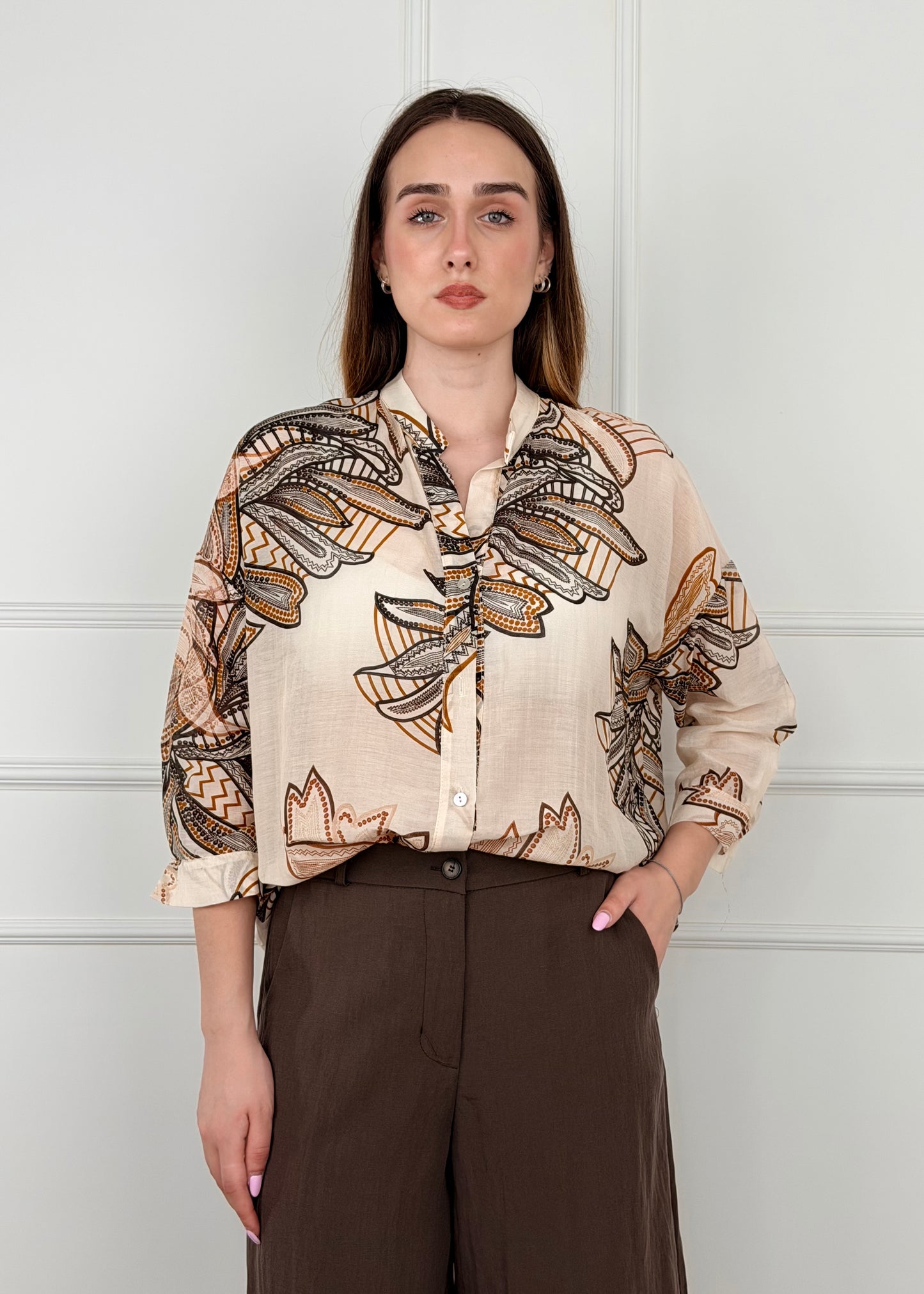 SP26222 - CAMICIA COTONE E SETA