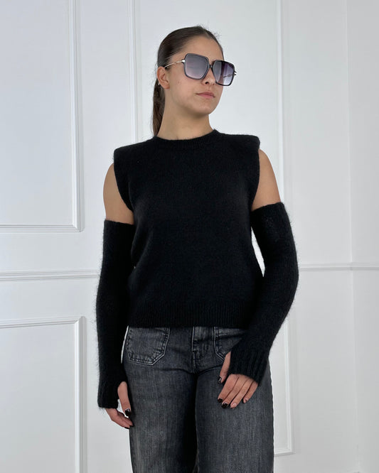 D81265D82025 - TENSIONE IN MAGLIA CON MANICOTTI