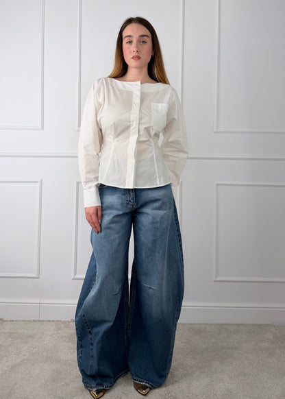 P314J119W671 - TENSIONE IN DENIM SCURO LOUVRE