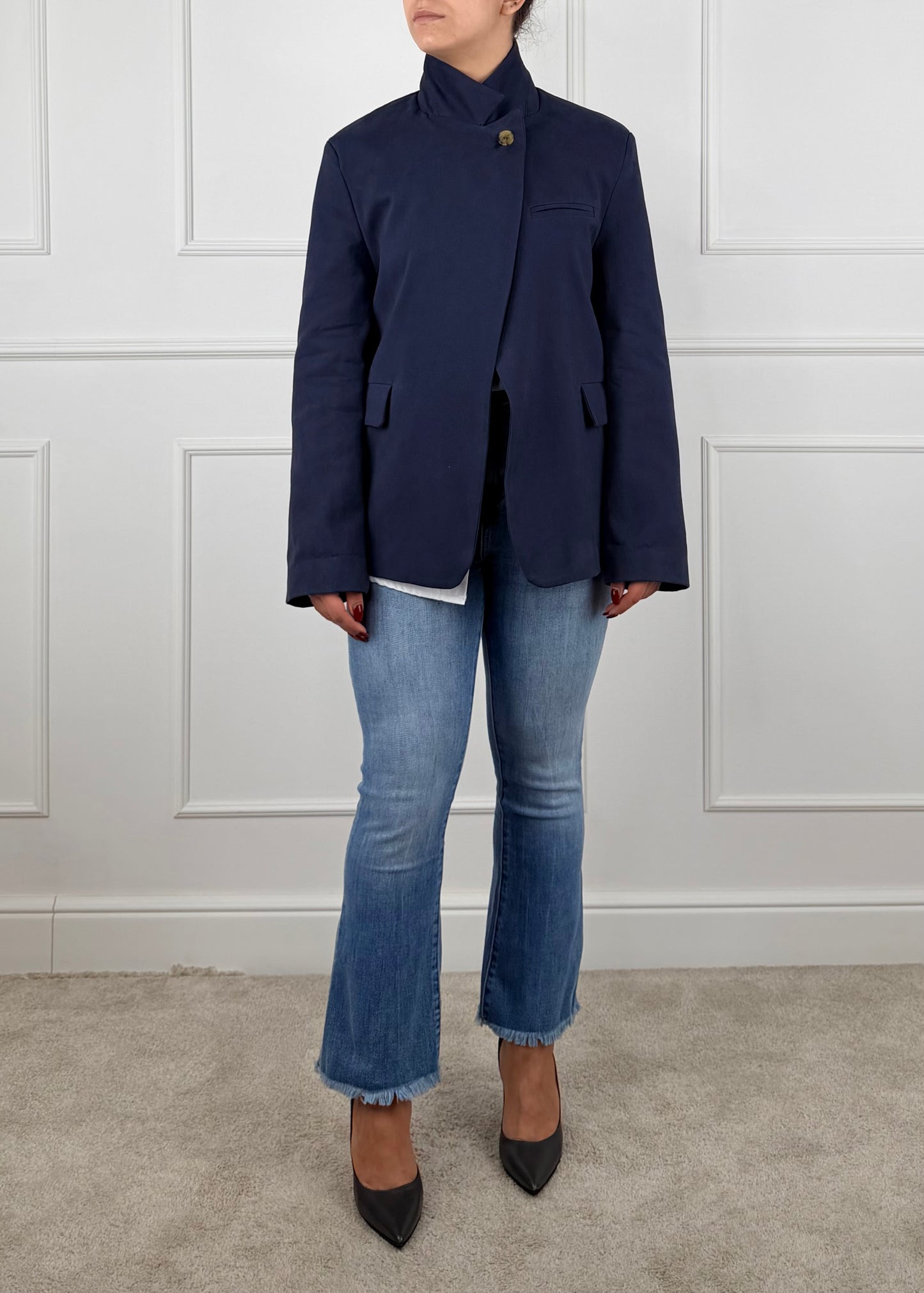 QS733 - TENSIONE IN GIACCA CHIUSURA PORTAFOGLIO CON BOTTONE ALTO