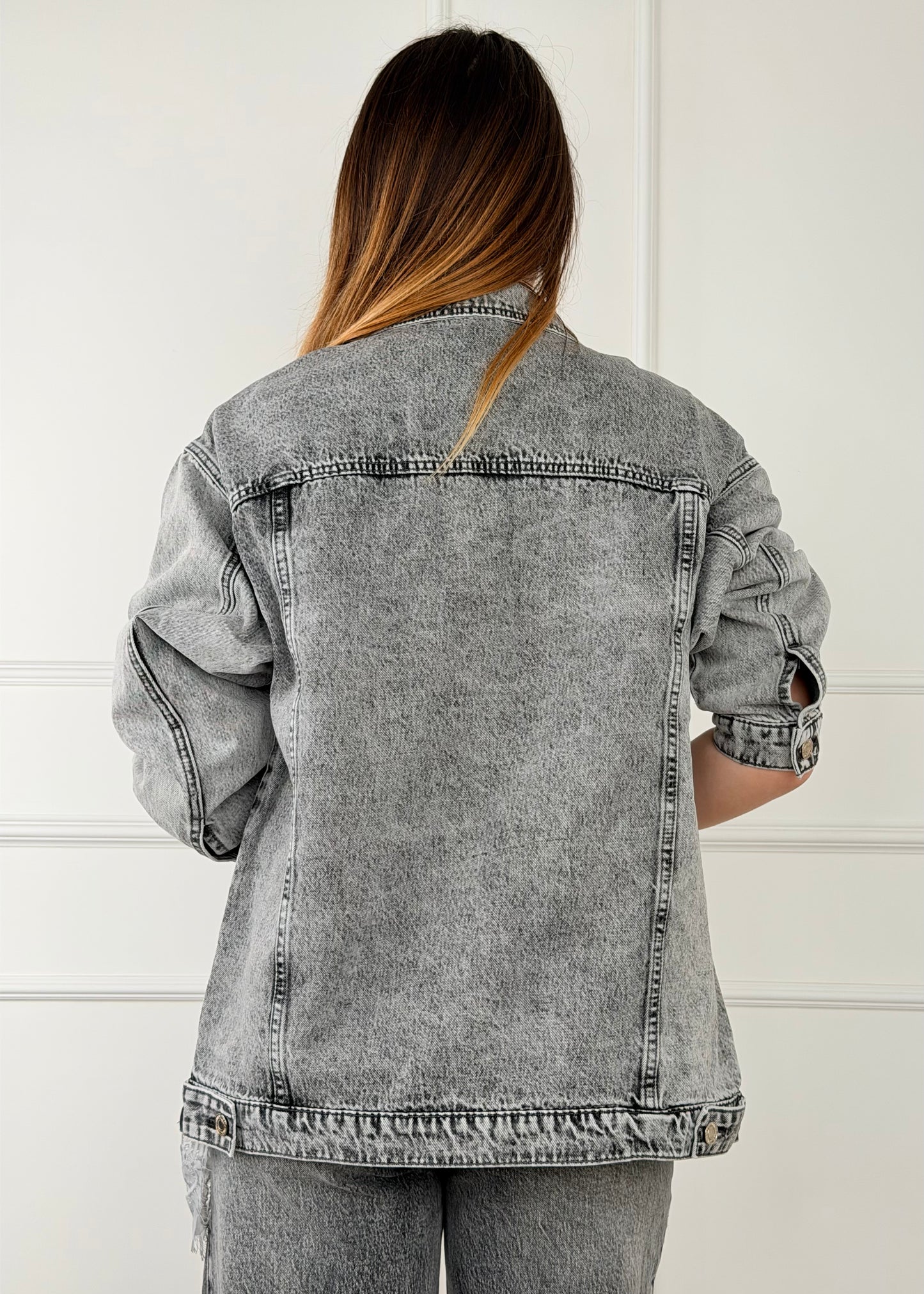 6167 - GIUBBOTTO IN DENIM LUNGO